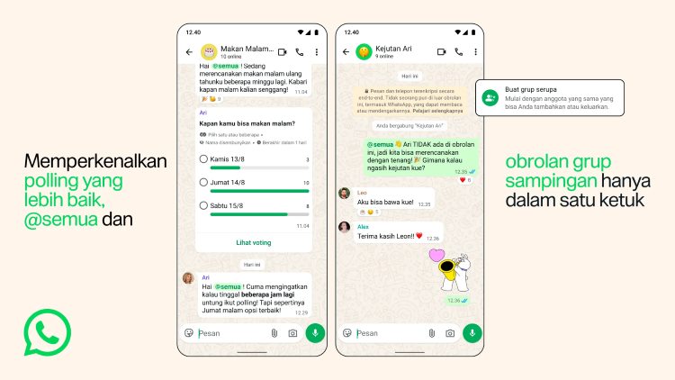 WhatsApp Tambah 3 Fitur Baru Chat Grup 