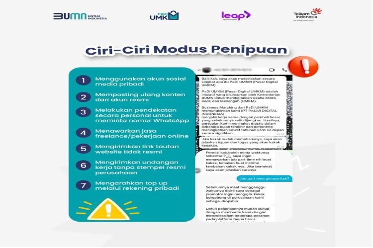 Telkom Ingatkan Marak Penipuan Atas Nama PaDi UMKM