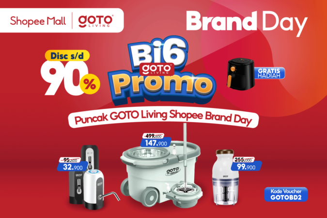 GOTO Living dan Shopee Hadirkan Promo Diskon 90%