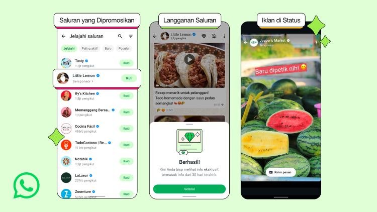 Kenali 3 Fitur Baru Saluran dan Status pada Tab Pembaruan WhatsApp