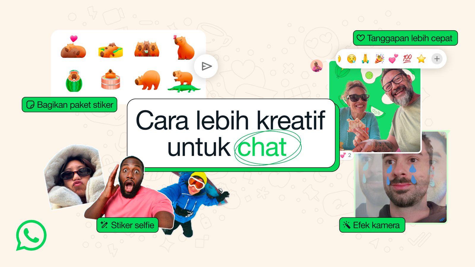 WhatsApp Hadirkan 4 Cara Kreatif untuk Chatting