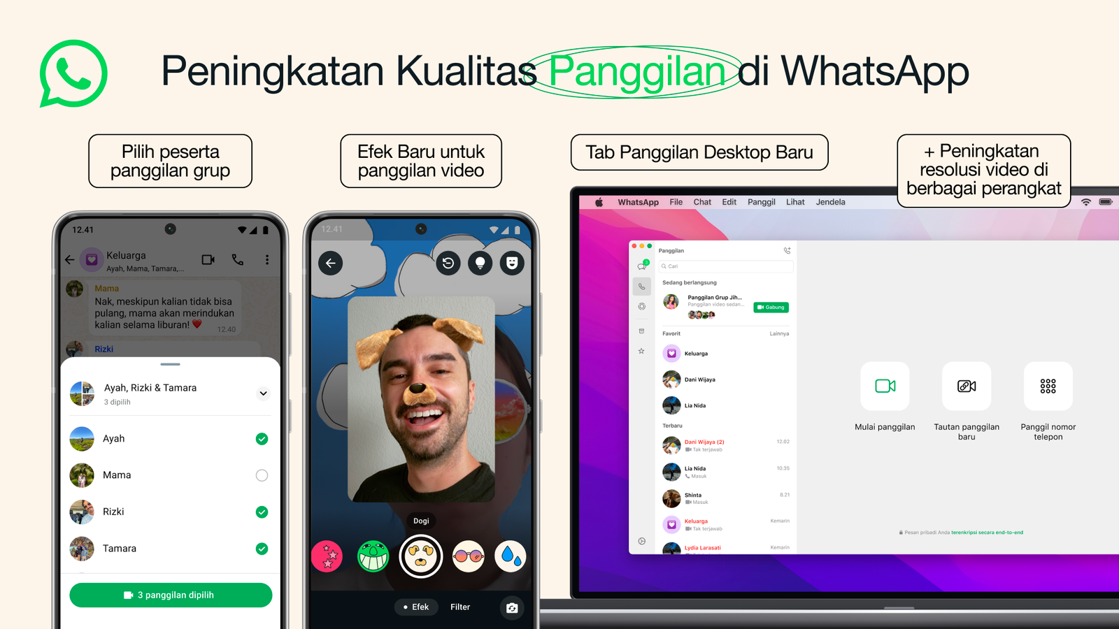 WhatsApp Perkenalkan Fitur Panggilan Baru