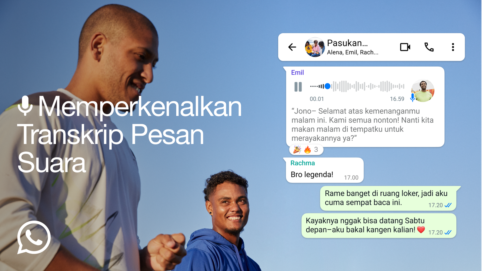 WhatsApp Kenalkan Transkrip Pesan Suara