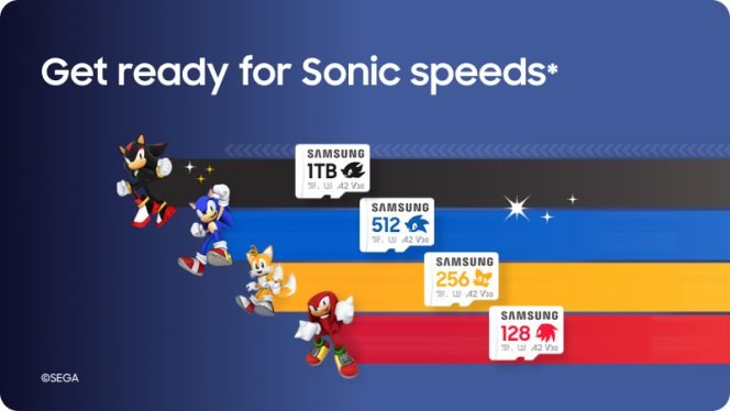 Samsung Hadirkan Kartu MicroSD Karakter Sonic