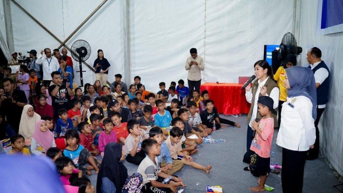 Posko Psikososial Hadir untuk Anak Terdampak Banjir Sumatra
