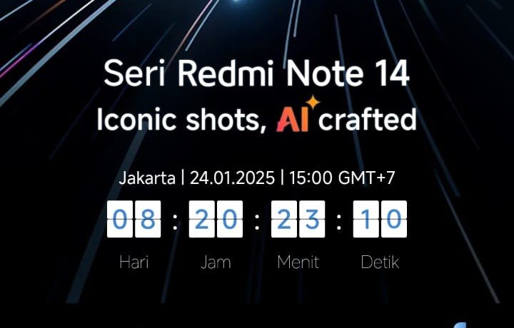 Redmi Note 14 Rilis di Jakarta 24 Januari