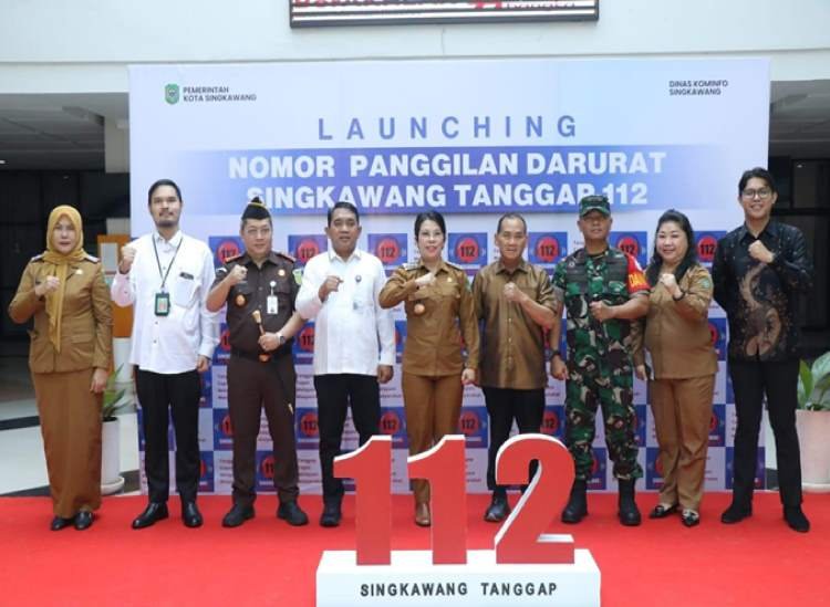 Jasnita Luncurkan Layanan 112 Kota Singkawang