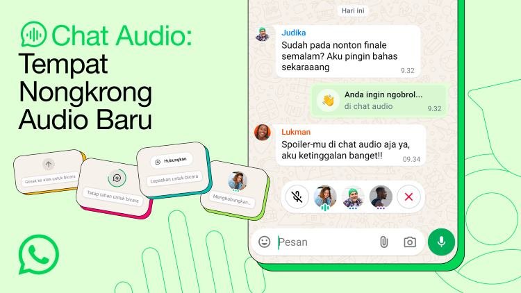 Kini, Siapa Saja Bisa Bergabung di Chat Audio WhatsApp