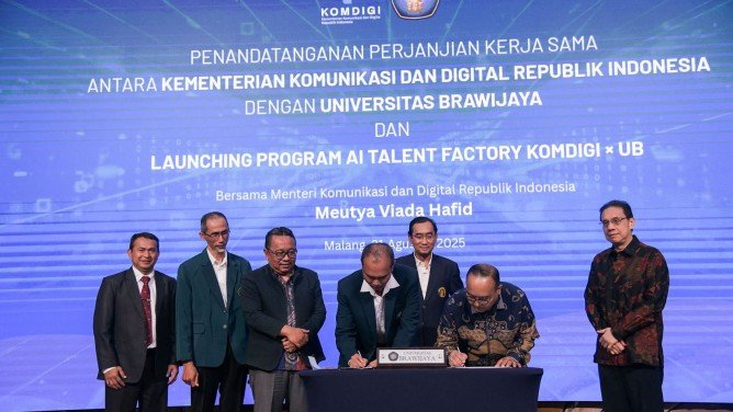 Kemkomdigi Luncurkan Pabrik Talenta AI di Unibraw
