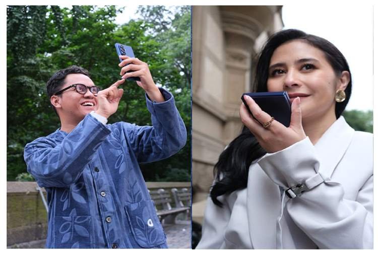 Pesona Galaxy Z Fold7 dan Z Flip7 di Mata Arief Muh dan Prilly