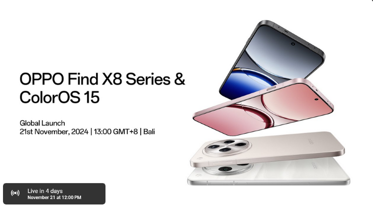OPPO Find X8 Debut Global di Bali 21 November