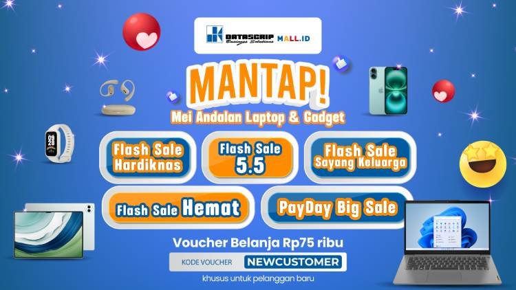 Beli Gadget dan Laptop Diskon 50% di DatascripMall.ID