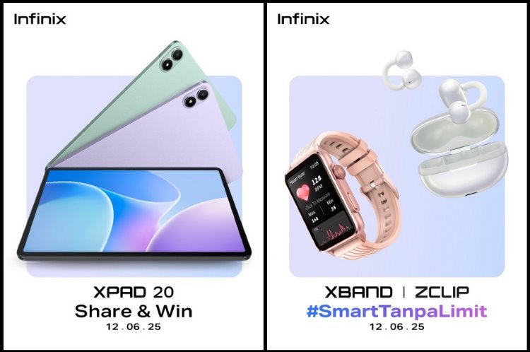 Hari Kamis Ini, Infinix Rilis XPAD 20, XBAND, dan TWS ZCLIP