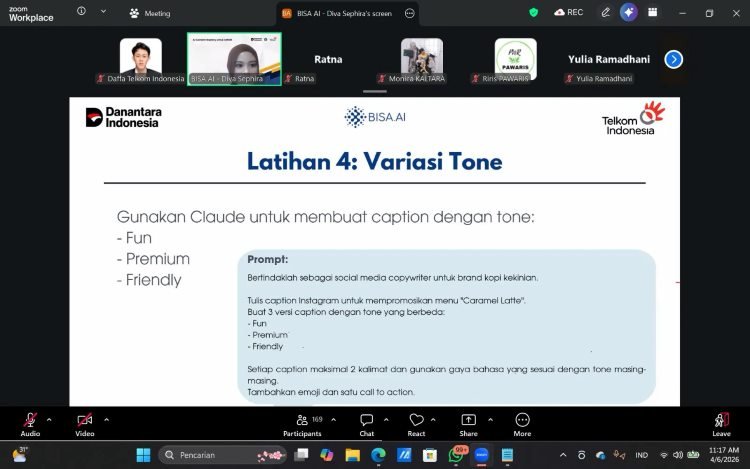 Telkom Bekali 260 Perempuan Jadi Kreator Digital