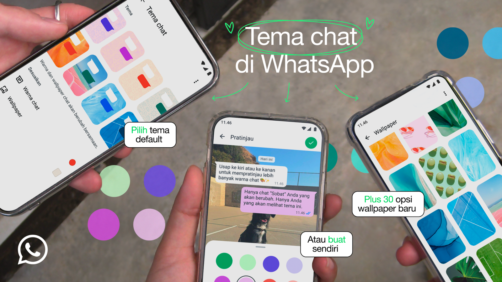WhatsApp Perkenalkan Tema Chat Baru